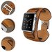 Curea iUni compatibila cu Apple Watch 1/2/3/4/5/6/7, 38mm, Cuff, Piele, Maro